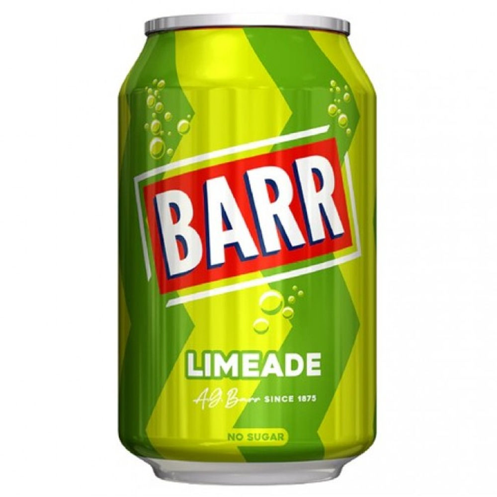 Напиток газ. б/а BARR LIMEADE no sugar (БАРР ЛАЙМЭД) ж/б  330мл (24)