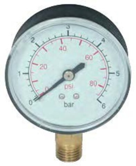 Манометр NatureWater PSM-1 ниж 1/4", 6 бар