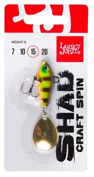 Тейл-спиннер Lucky John SHAD CRAFT SPIN 15.0г  004 в блистере