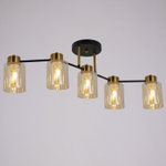 IL6111-5COU-79 BK GD Qui светильник потолочный ILLUMICO, E14х5
