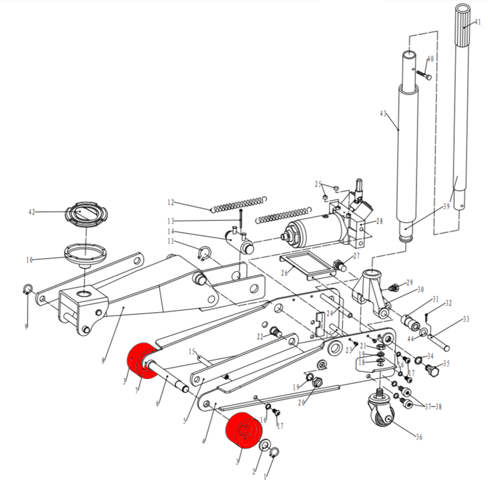 Колесо переднее V3 (Front wheel pos.3)
