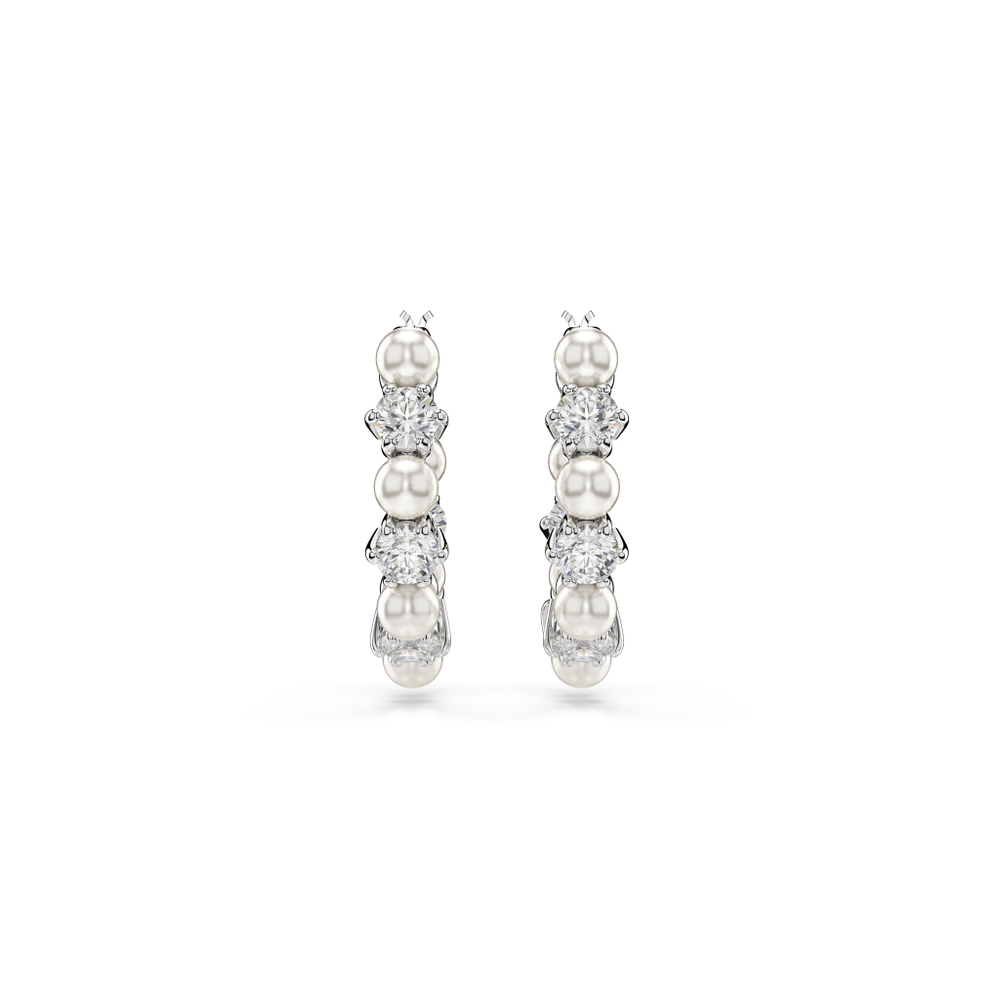 MATRIX:PE PEARL HOOPS WHITE/RHS