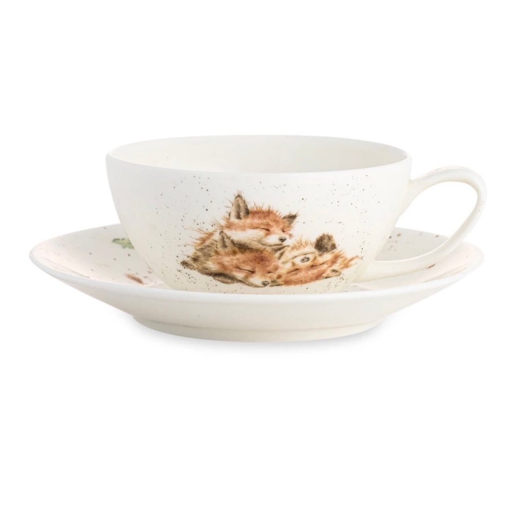 Чашка для капучино с блюдцем 300мл Лисички Royal Worcester