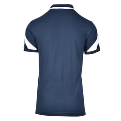 Мужское теннисное поло EA7 Man Jersey Polo Shirt - navy blue