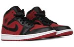 Air Jordan 1 Mid 'Reverse Banned Gym Red Black'