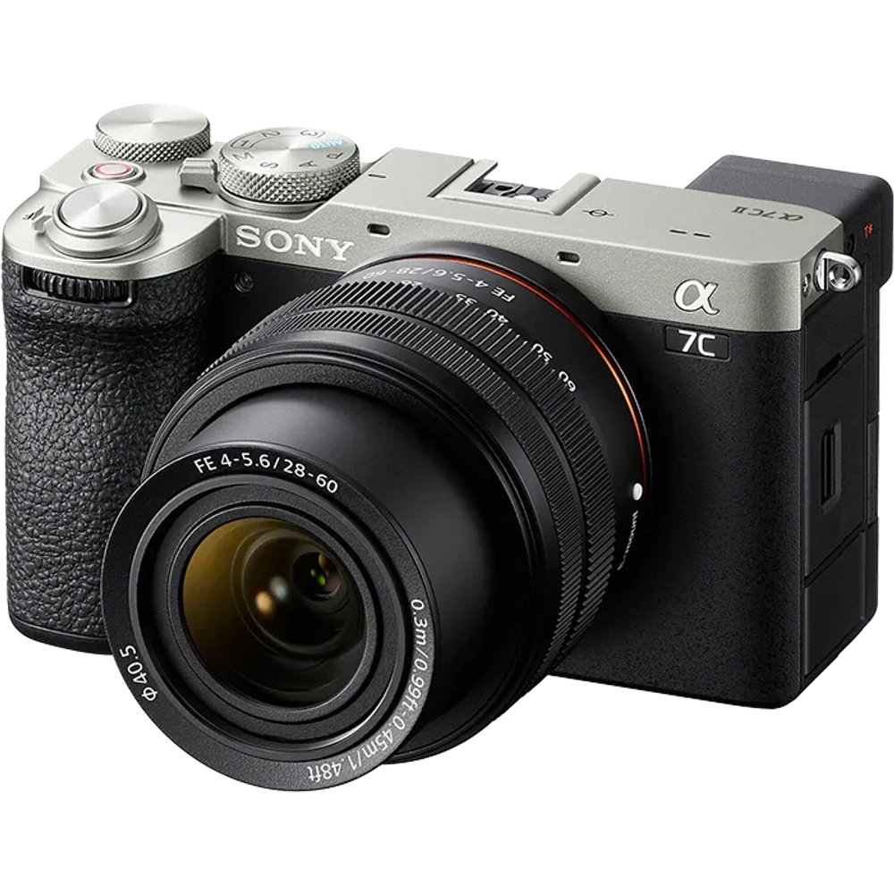 Цифровая фотокамера Sony Alpha a7C II Kit 28–60mm f/4-5.6. Серебристый