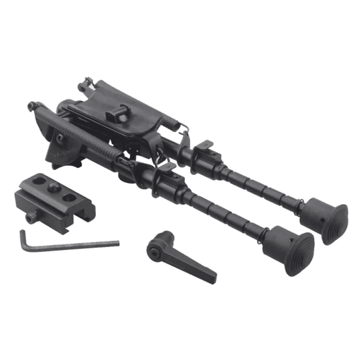 Сошки Vector Optics Defence Carbon, Fiber 6-9" Swivel Bipod, на быстросъемные антабки + адаптер Picatinny (15,5-23 см)