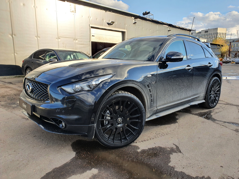 Сплиттер #v1 для Infiniti QX70 FX37 FX50