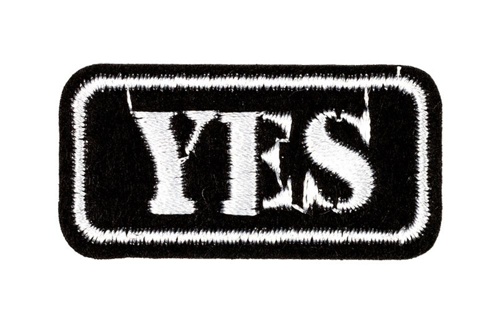 Аппликация термоклеевая "Yes" 4.4x2.2 см, №16/5, 5 шт, №4822J, Gamma