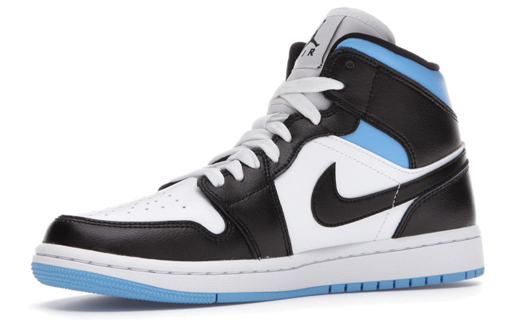 Air Jordan 1 Mid 'University Blue Black White' Women's