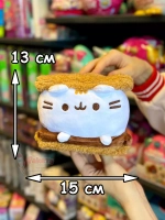 Мягкая игрушка Пушин Кот Кэт плюшевый котик сэндвич бисквит