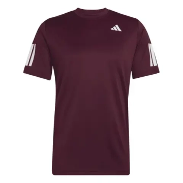Мужская теннисная футболка Adidas Club Tennis Climacool 3-Stripes - maroon