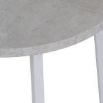 Стол Bradex Home Next круглый раскладной 90-120x90x76,5см, Бетон Лайт, белый
