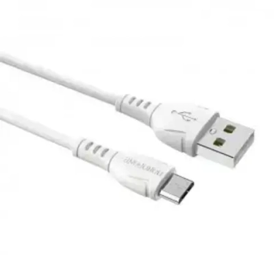 Кабель Borofone BX51 USB-microUSB 2.4A 1м PVC White