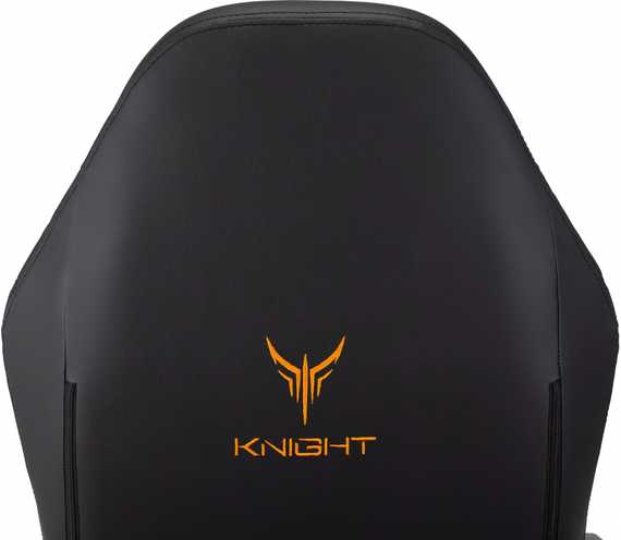 Кресло игровое Knight Rampart черный ромбик экокожа с подголов. крестов. металл
