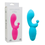 Голубой вибратор INDULGENCE G Kiss - 16,5 см. (Цвет: голубой)