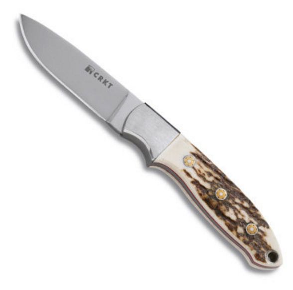 Цена наНож с фиксированным клинком CRKT Brow Tine, сталь 9Cr18MoV, рукоять Резной олений рог