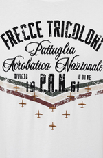Футболка муж. AERONAUTICA 2216 белый лого бархат FRECCE
