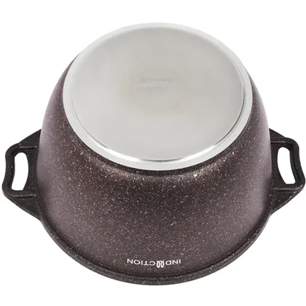 Кастрюля 4л «Granit Ultra Induction» (red) со стеклянной крышкой кгаи42а