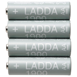 IKEA LADDA  (ИКЕА ЛАДДА)  -  Аккумулятор для зарядки - HR06 AA 1,2 В 1900 мАч