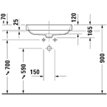 Раковина Duravit Happy D 2 Plus 60 2359601300 Антрацит матовый