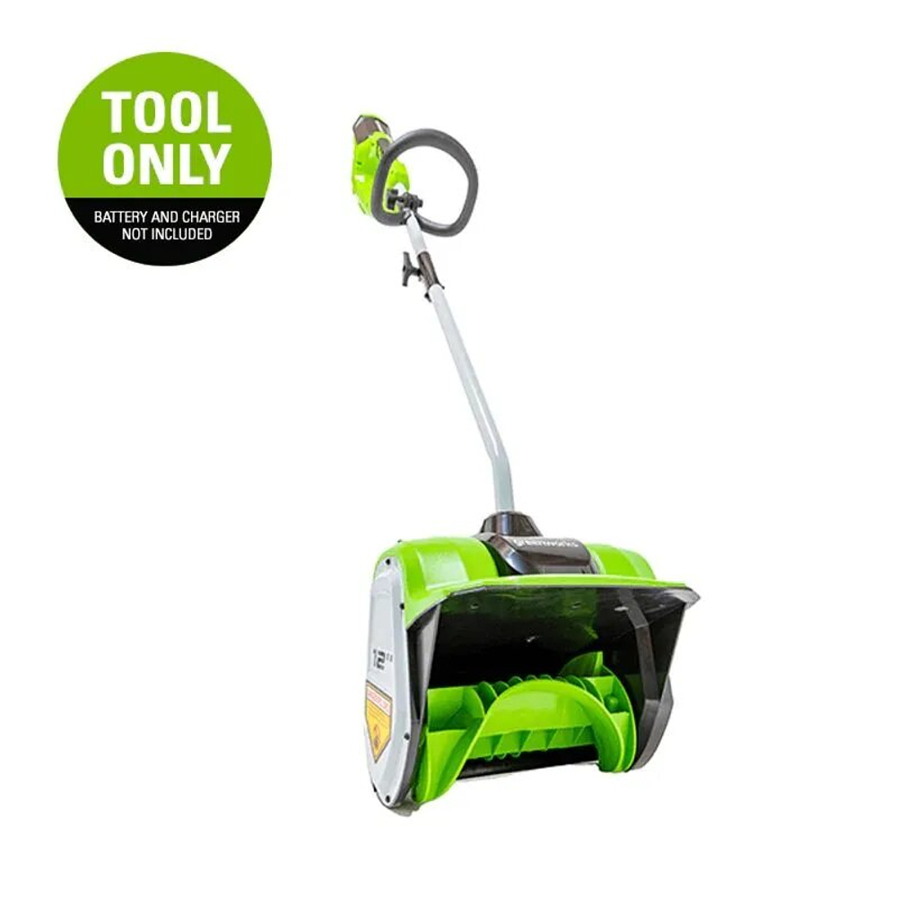 Снегоуборщик-снеголопата GREENWORKS GD40SS 40В,б/щ,30 см,1хАКБ 5 А.ч и ЗУ (2600807UG)