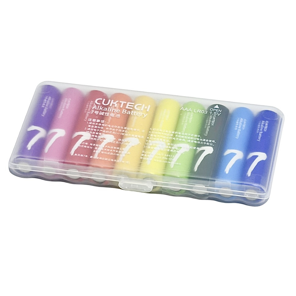 Батарейки CUKTECH AAA LR03 10 шт. цветные