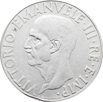 1 лира 1939 Италия (Не магнетик, 1939 - XVII)