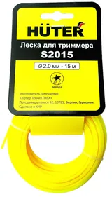 Леска Huter S2015 для триммера, 2 мм, звезда — фото 1