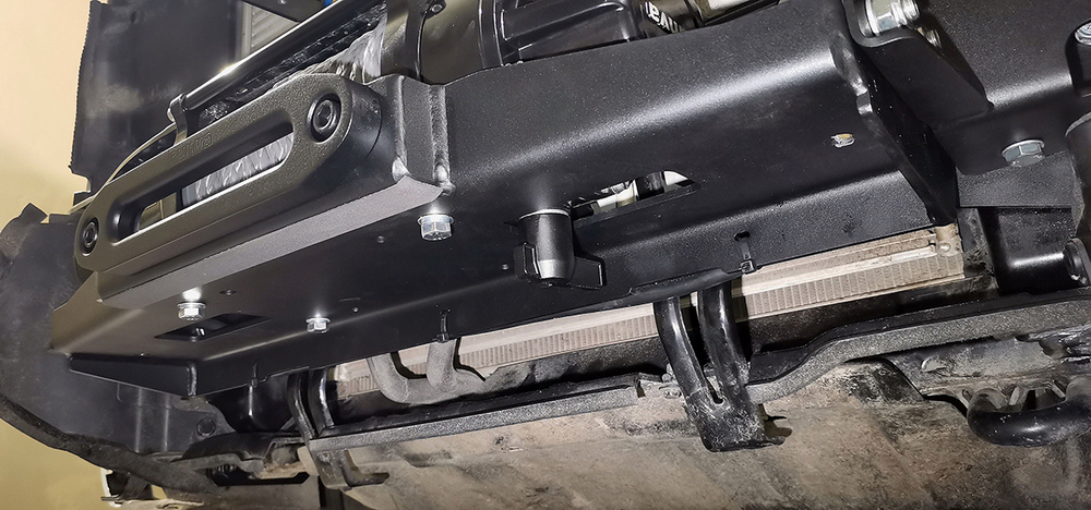 Площадка РИФ под лебёдку в штатный бампер Haval H9 2024+