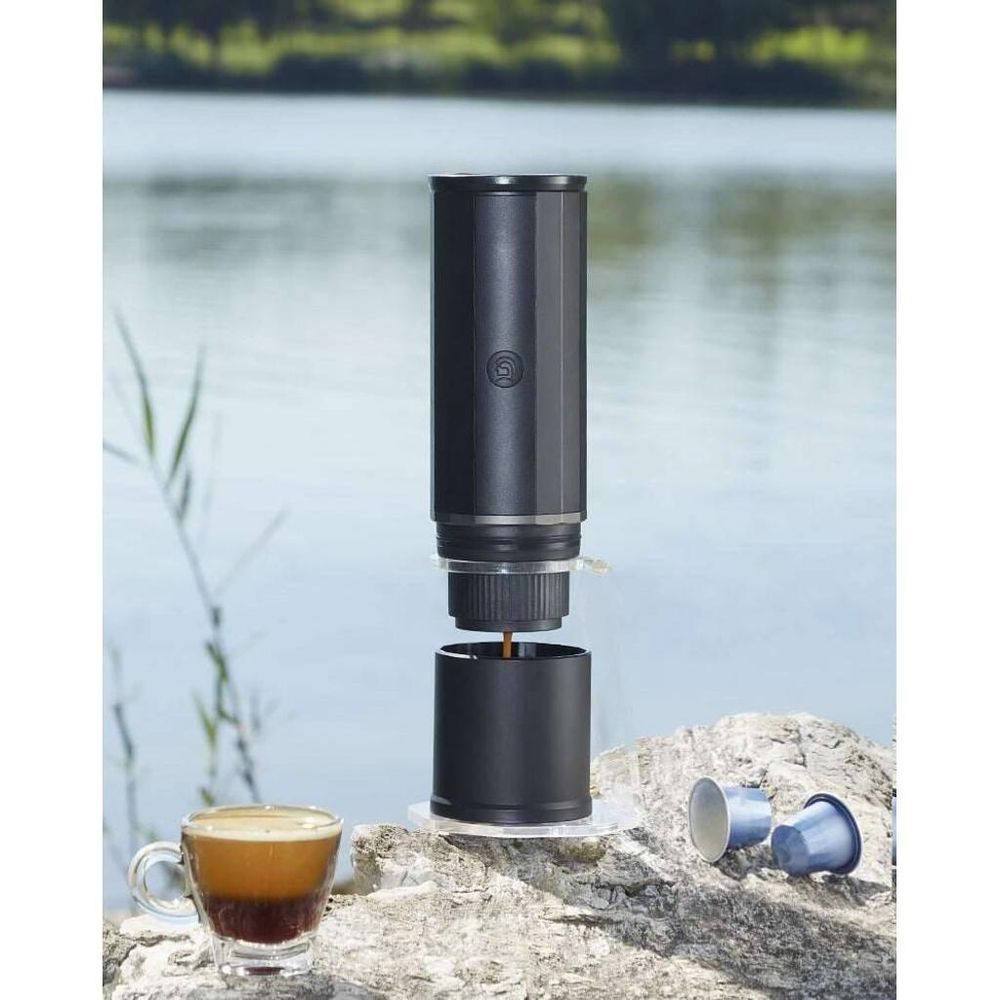 Кофеварка портативная для эспрессо 80 мл HEROPRESSO MAKER (HEATED EDITION) черная 7500 mAh ZeroHero