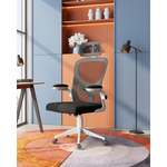 Кресло офисное TopChairs Airone белый с черной сеткой