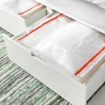 Кофр для хранения IKEA PARKLA (ПЭРКЛА), Белый, 55x49x19 см