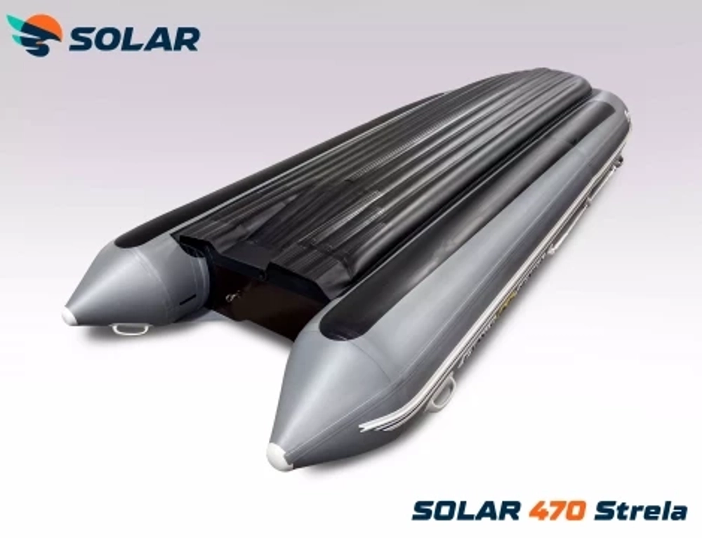 Лодка надувная моторная solar-470 strela jet tunnel