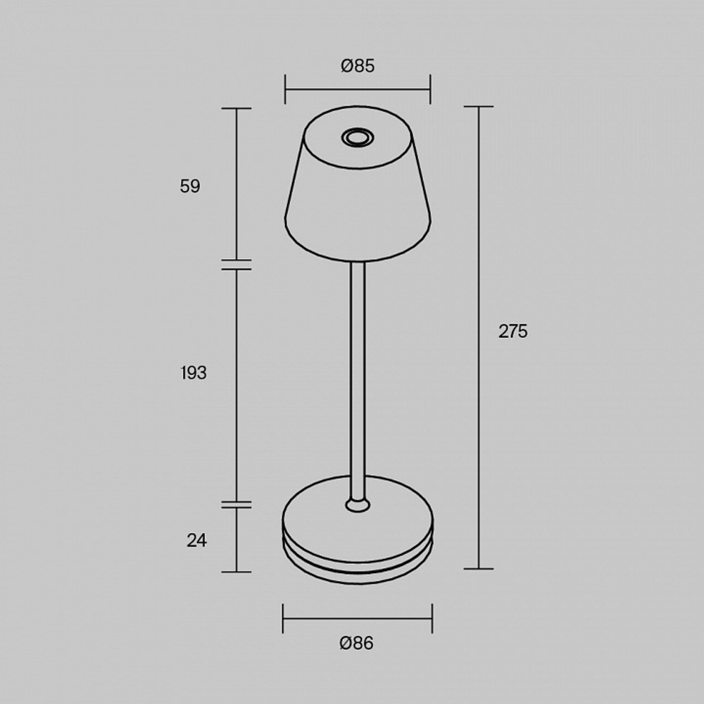 Настольная лампа декоративная Maytoni Nook MOD494RL-L1BSK
