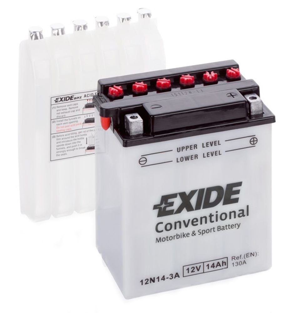 EXIDE 12N14-3A аккумулятор EXIDE 12N14-3A аккумулятор