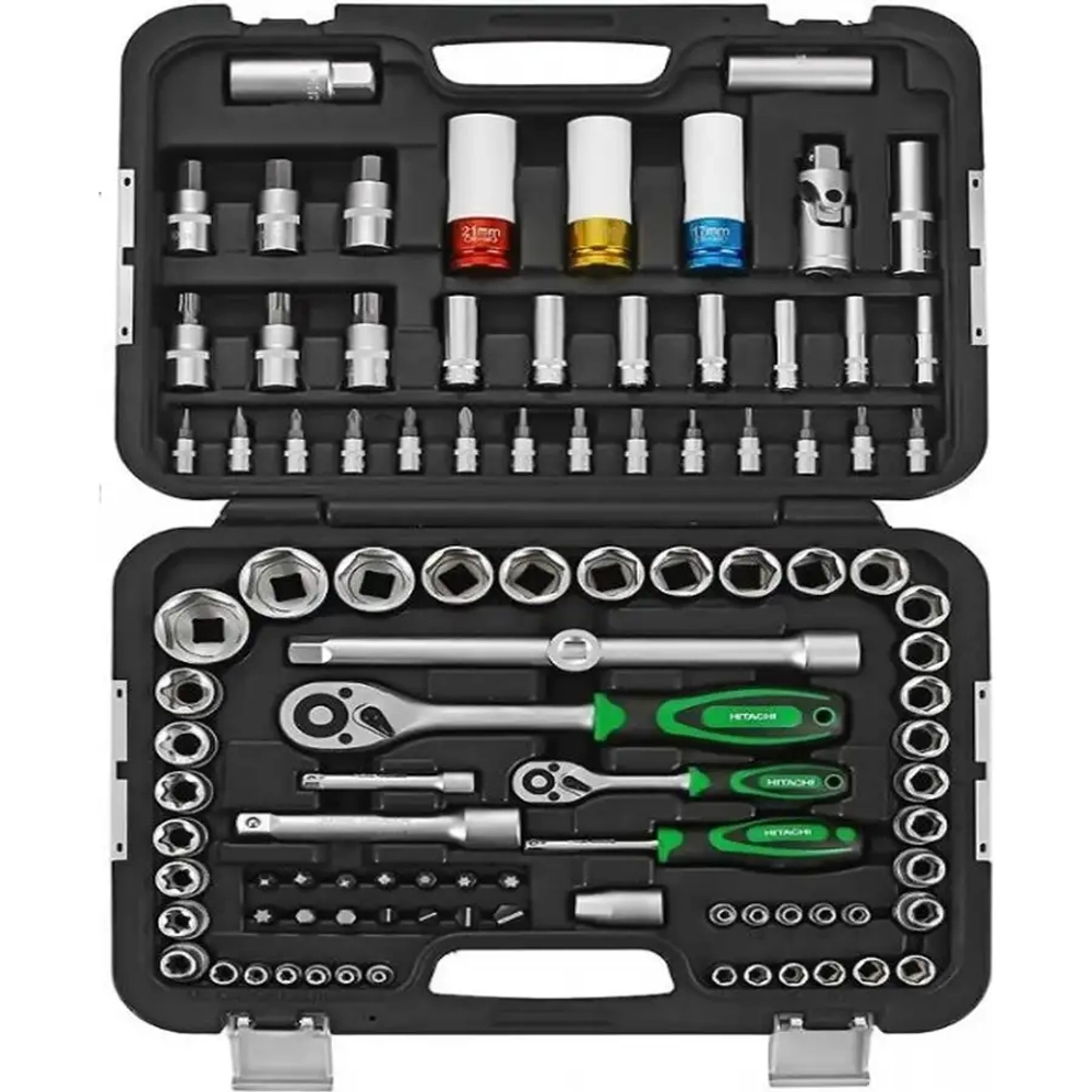 Набор головок 1/4” и 1/2” 98 предметов HIKOKI 774004