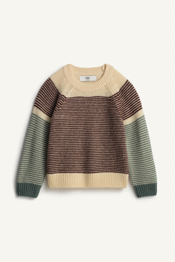 ZARA СВИТЕР С КРУГЛЫМ ВЫРЕЗОМ - LIMITED EDITION, РАЗНОЦВЕТНЫЙ