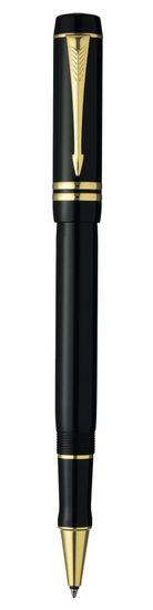 Ручка-роллер Parker Duofold T74, цвет: Black GT, стержень: Fblack, S0690470