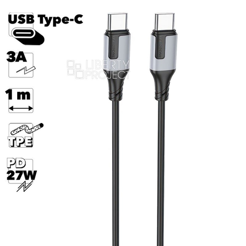 шнур Borofone BX101 USB для Type-C 3A 1m черн