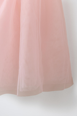 ZARA ЮБКА ИЗ ПОЛУПРОЗРАЧНОЙ ТКАНИ, ЦВЕТ РОЗОВОГО ДЕРЕВА