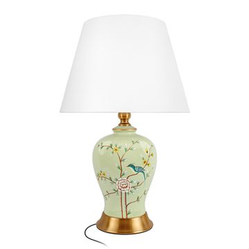 Настольная лампа 1*Е27 10383T зелёный/бронза Hydrangea LOFT IT