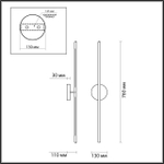4324/12WL ODL Светильник LED 12Вт 3000К 220В IP20 HIGHTECH