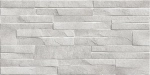 Настенная плитка Alma Ceramica TWU2550DCV14 Discover 24.9x50 серая глянцевая / рельефная под камень / под кирпич