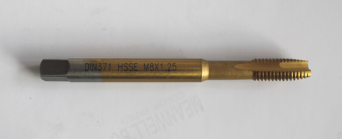 Метчик  M8 DIN371 ISO2(6H)  HSSE TiN MT-080  SunTap -X