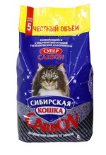 СИБИРСКАЯ КОШКА Carbon Супер комкующийся наполнитель, 5 л