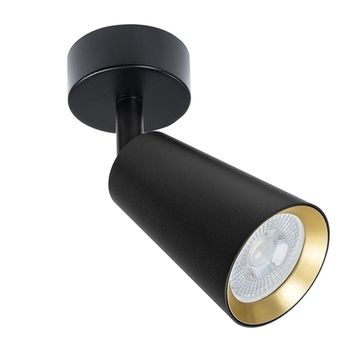Потолочный светильник 1*GU10 A2353PL-1BK чёрный/золото Cintura Arte Lamp