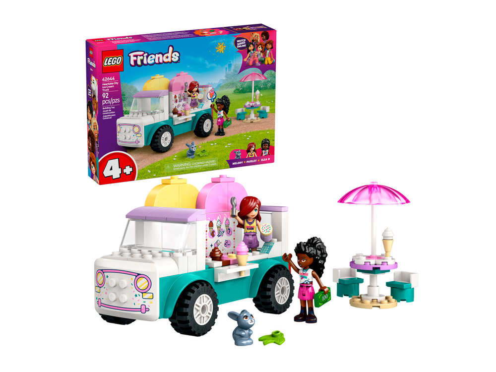 Конструктор Лего Френдс Грузовик с мороженым Хартлейк-Сити | LEGO Friends Heartlake City Ice Cream Truck 42644 - 92 детали (4+)