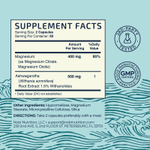 Nobi Nutrition, Магний + ашваганда`` 120 капсул