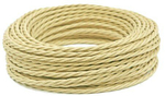 Ретро провод витой Слоновая кость Interior Wire Twist ПВР-СЛК / 2х0,75